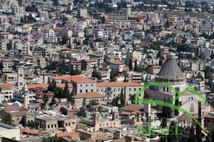 General view of Nazareth, Israel.