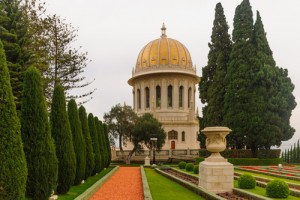 The Bahai gardens and temple, on the slopes of the Carmel Mountain, in Haifa, Israel