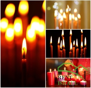 Religion candles collage